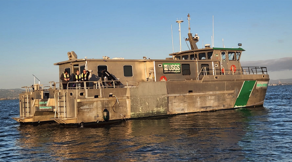 USGS vessel on the water