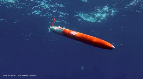 spray glider under surface of water